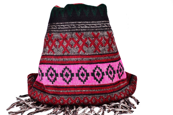 Wool Yak Winter Scarf, Big Blanket, Shawl, Tibetan scarf,Bohemian Scarf, Tribal Scarf，   織途  ， Om Ethnic Handicraft , macrame