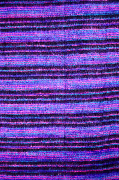 Handmade Purple Stripped Pattern Bohemian Scarf，   織途  ， Om Ethnic Handicraft , macrame