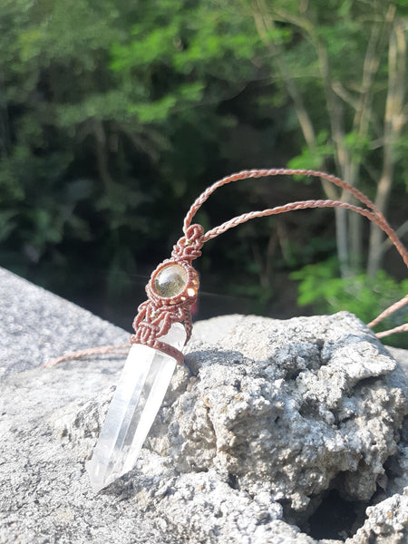 Himalaya Quartz & Citrine Macrame Jewelry