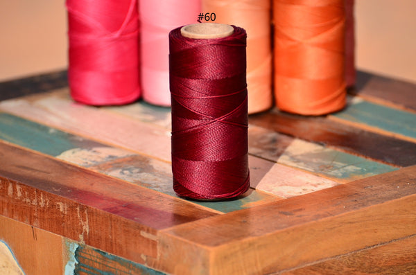 Linhasita waxed polyester cord 0.75 mm.