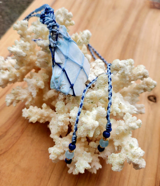 Larimar Macrame Jewelry 11C07