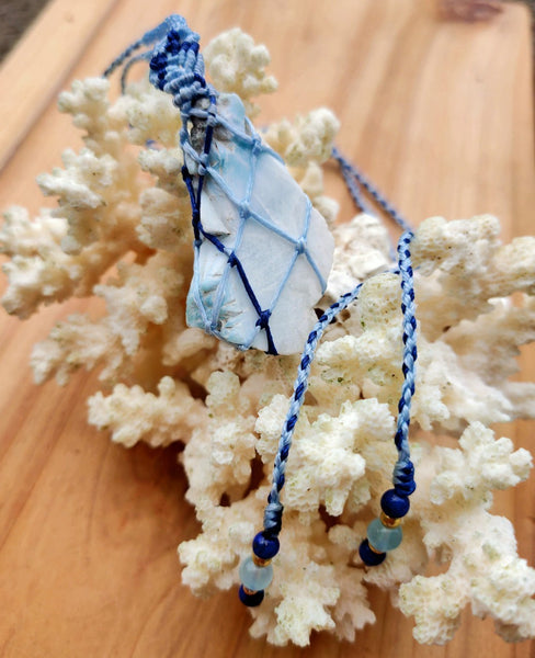 Larimar Macrame Jewelry 11C07