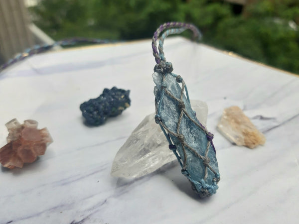 Kyanite Macrame Jewelry