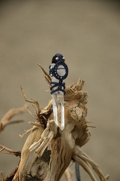 Clear Quartz  Macrame Jewelry