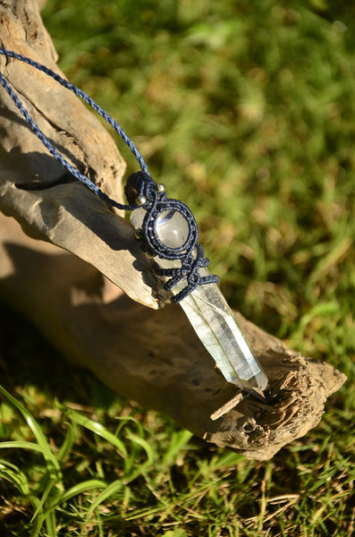 Clear Quartz  Macrame Jewelry