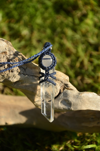 Clear Quartz  Macrame Jewelry