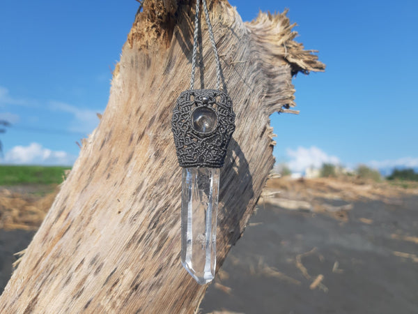 Clear Quartz Macrame Jewelry