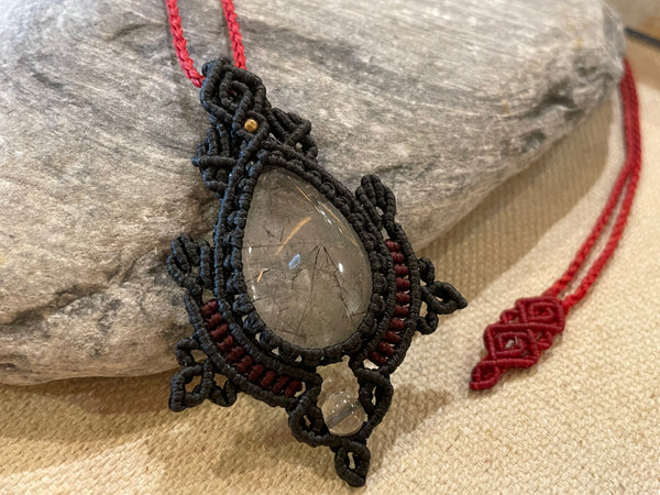 Black Rutilated Quartz necklace