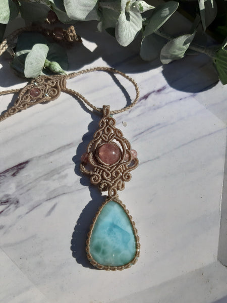 Larimar necklace 11C-23