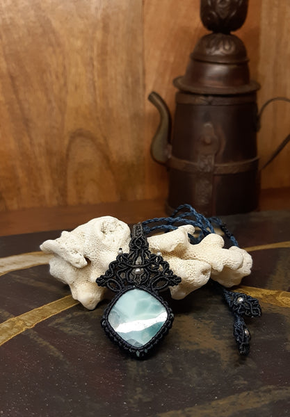 Larimar Macrame Jewelry