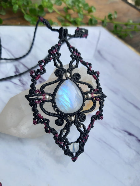 Moonstone Macrame Jewelry