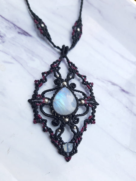 Moonstone Macrame Jewelry