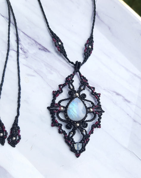 Moonstone Macrame Jewelry