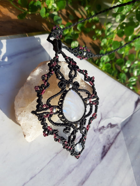 Moonstone Macrame Jewelry