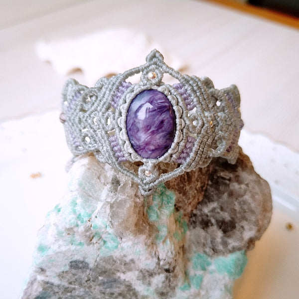 Charoite Beads Bracelet 11C-33