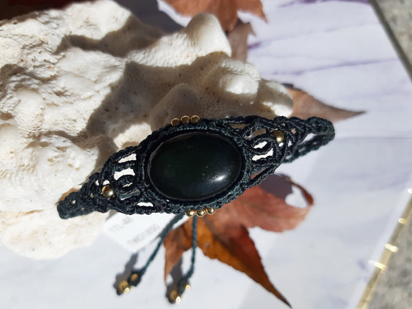 Black Obsidian Stone bracelet  11L-48