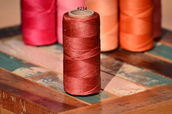 Linhasita waxed polyester cord 0.75 mm.