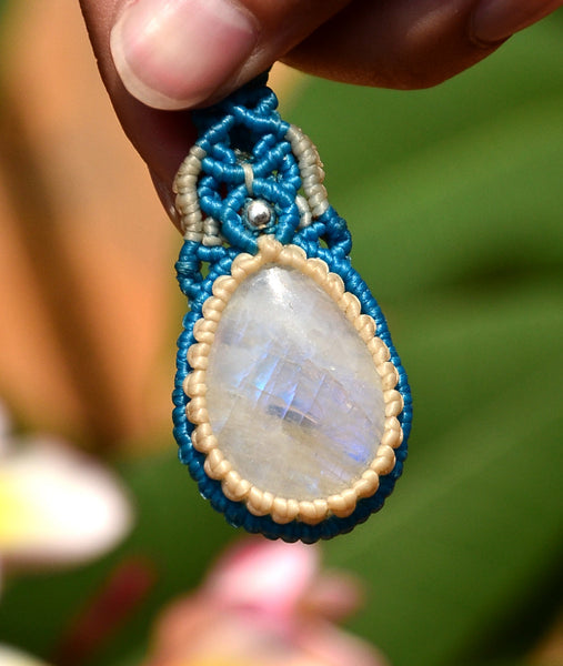 Moonstone Macrame Jewellery, necklace