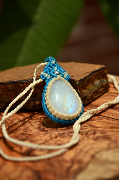 Moonstone Macrame Jewellery, necklace