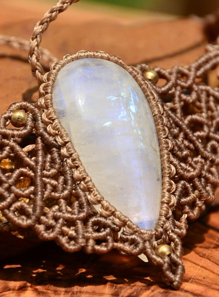 Moonstone Macrame Jewellery, necklace