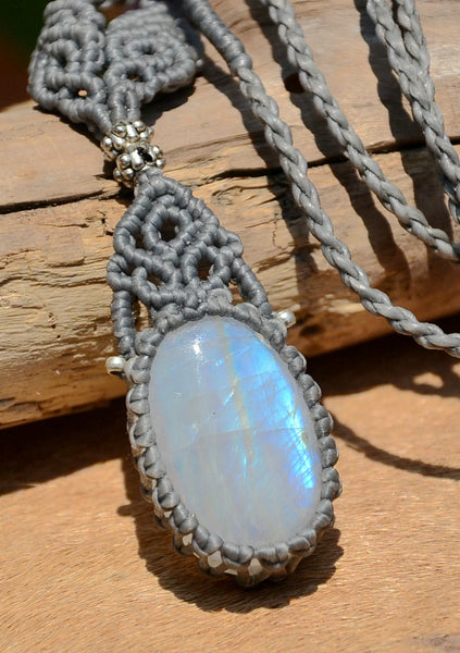 Moonstone Macrame Jewellery, necklace