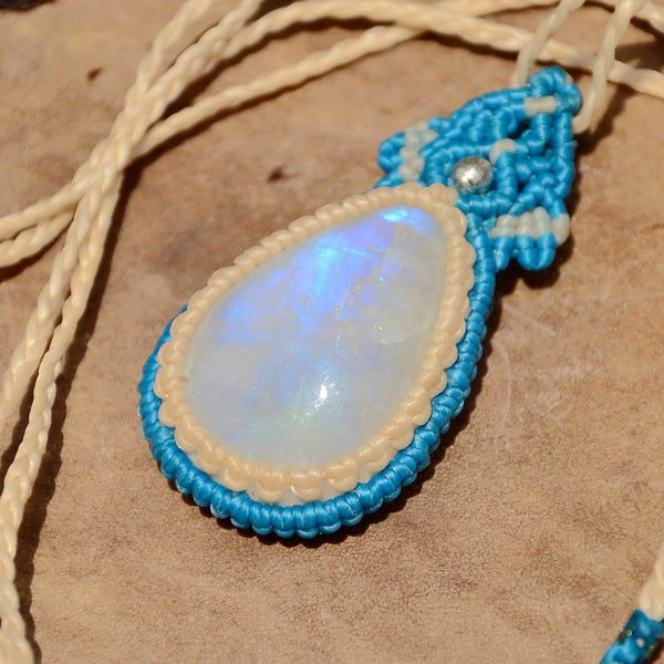 Moonstone Macrame Jewellery, necklace