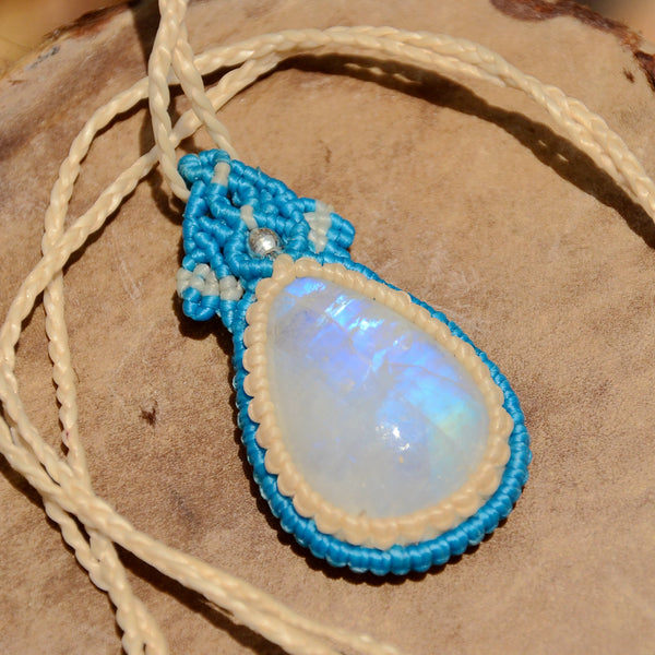 Moonstone Macrame Jewellery, necklace