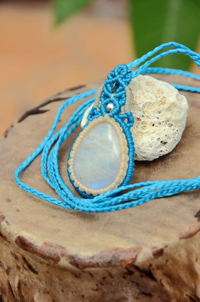 Moonstone Macrame Jewellery, necklace