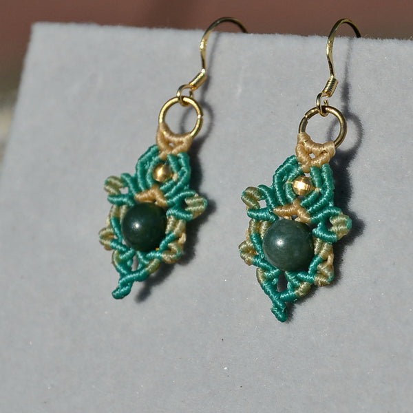 Moss Agate Earring