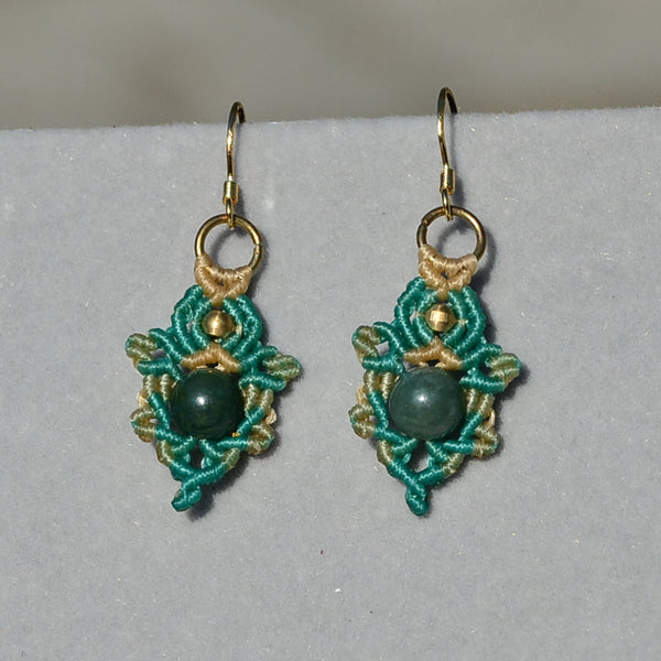 Moss Agate Earring