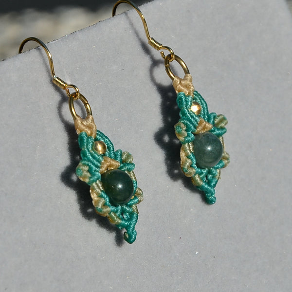 Moss Agate Earring