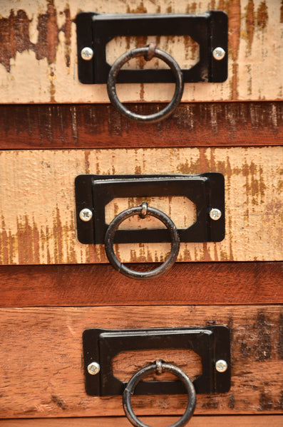 Reclaimed Wood Chest Drawer, Recycled Wood Furniture, 10 drawers