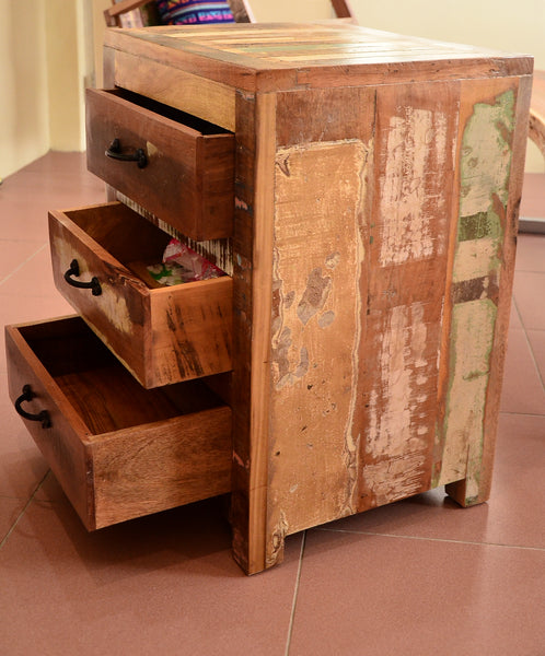 Reclaimed Wood Chest Drawer, Recycled Wood Furniture