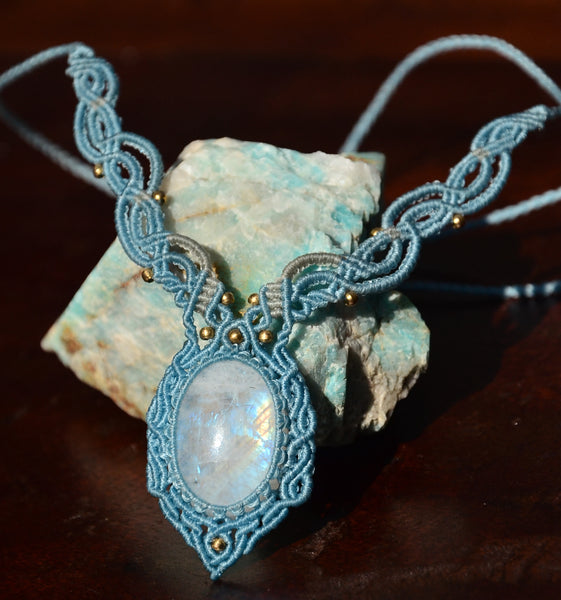 Moonstone Macrame Jewelry