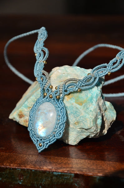 Moonstone Macrame Jewelry