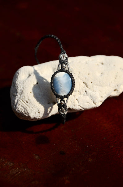 Owyhee Opal bracelet, Macrame Jewelry