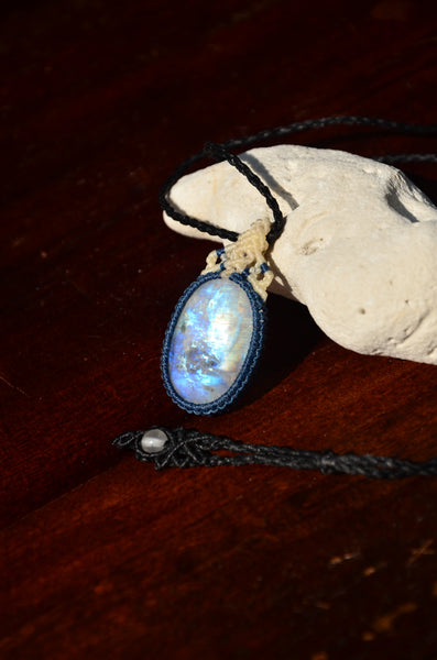 Moonstone Macrame Jewellery, necklace