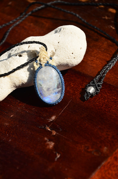 Moonstone Macrame Jewellery, necklace