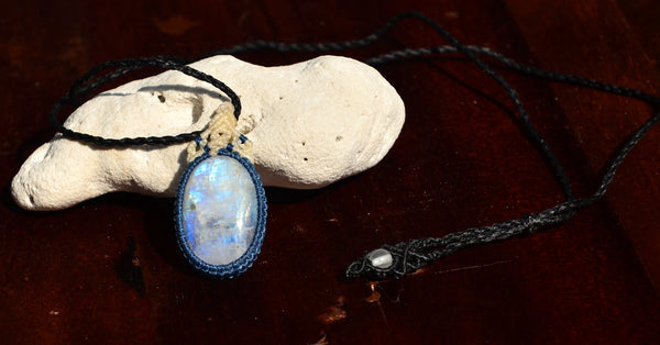 Moonstone Macrame Jewellery, necklace