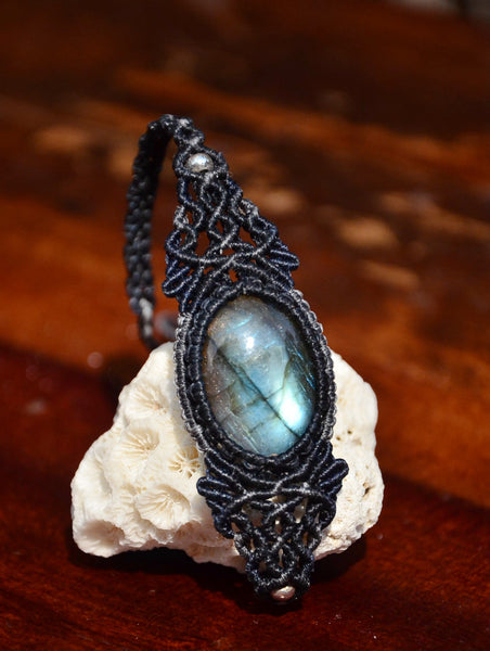 labradorite bracelet, Macrame Jewelry,