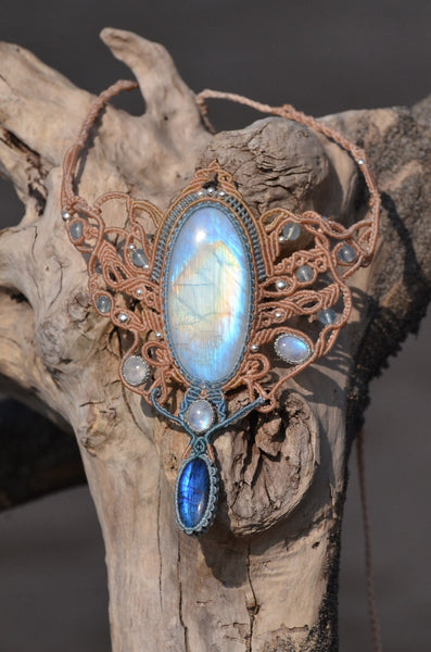 Moonstone Macrame Jewelry