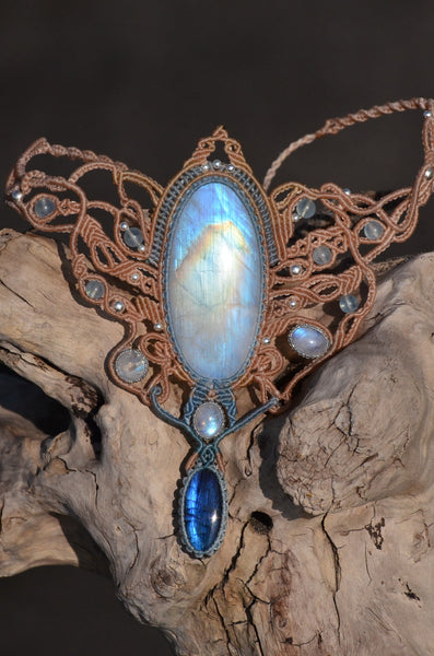 Moonstone Macrame Jewelry