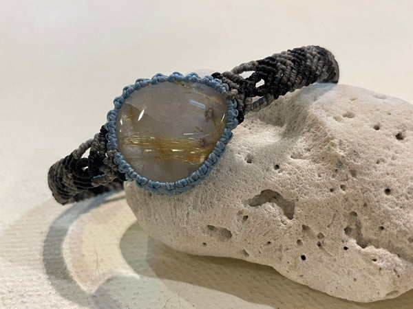 Golden Rutilated Quartz  bracelet