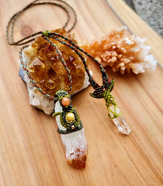 Citrine Necklace ,11W-12