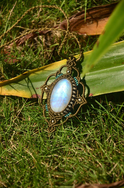 Moon stone necklace