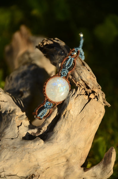 Moon stone bracelet 11L-17